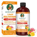 Liquid Multivitamin for Hair Growth | Biotin 10000mcg | Hair & Skin Support Supplement | Clinically Tested for Thicker Hair & Skin Elasticity HOWEEJET Au supplements
