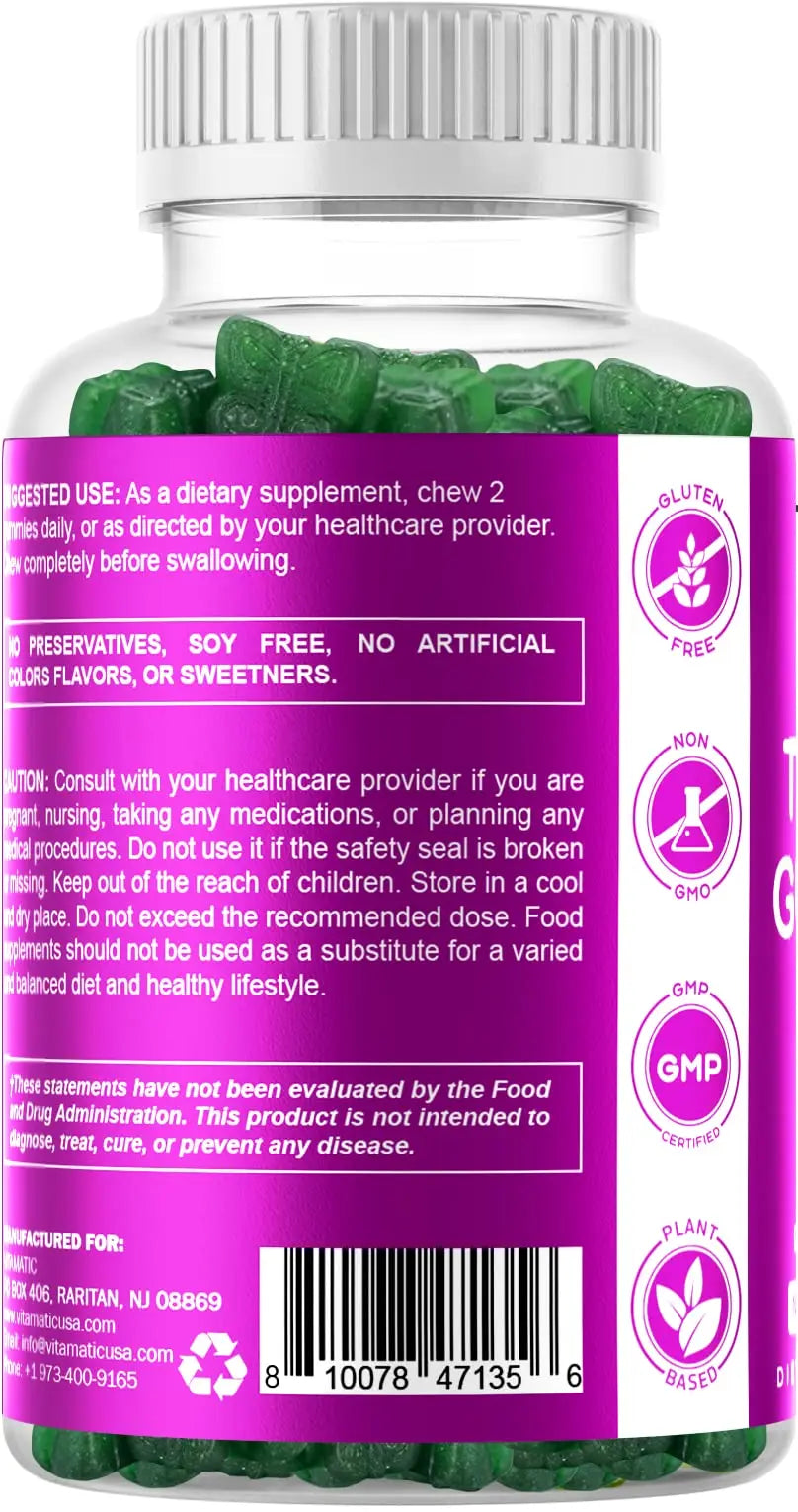 Vitamatic Vegan Thyroid Support Gummies with Iodine & Kelp - 60 Count - Improve Your Vitamatic Au supplements