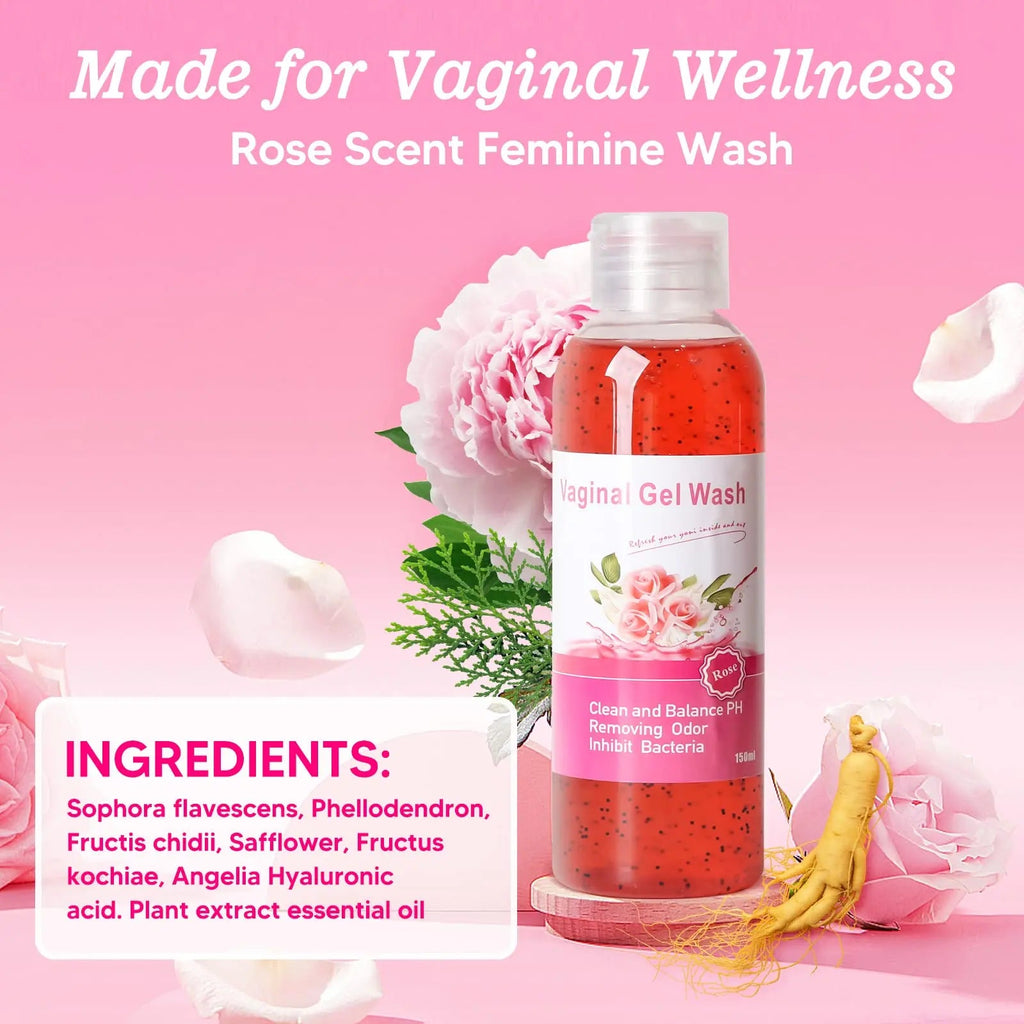 Feminine Wash & Yoni Oil & Yoni Soap Set for Women, Yoni Wash for Vaginal Ph Balance Remove Odor BASSI Au supplements