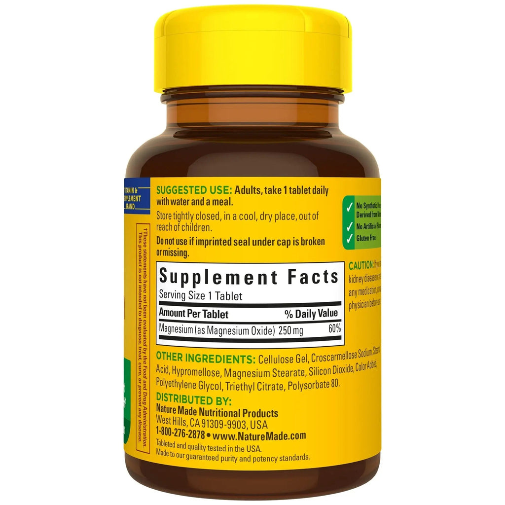 Nature Made Magnesium Oxide 250 mg, Dietary Supplement for Muscle, Heart Nature Made Au supplements