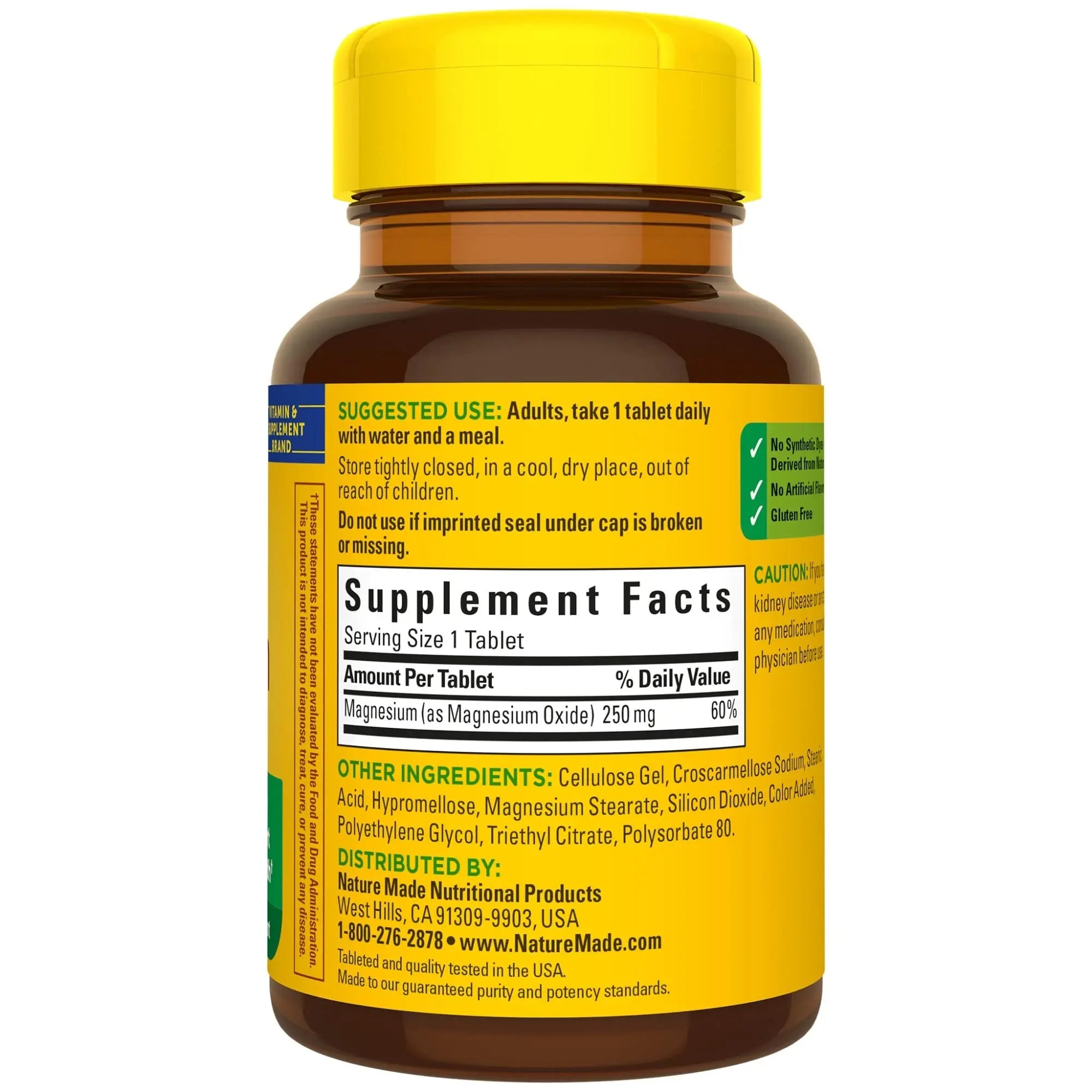 Nature Made Magnesium Oxide 250 mg, Dietary Supplement for Muscle, Heart Nature Made Au supplements
