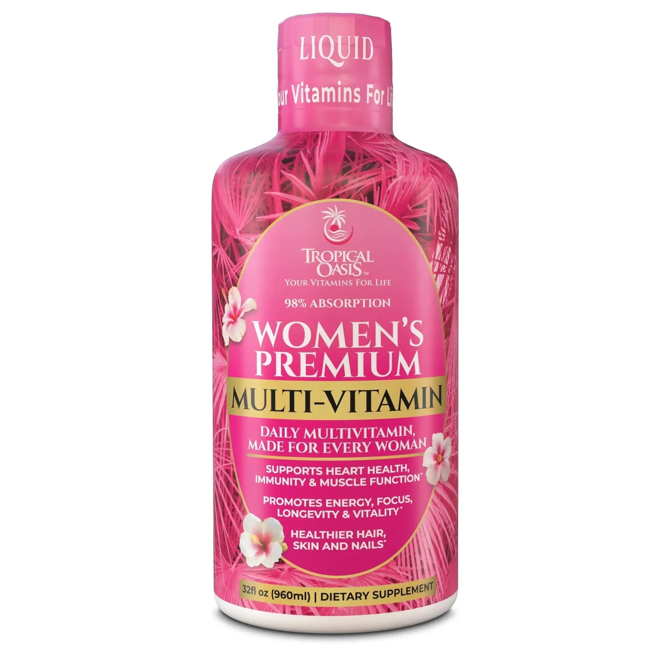 Premium Liquid Multivitamin for Women | Sugar Free Women’s Multivitamin | 100+ Vitamins, Minerals Tropical Oasis Au supplements