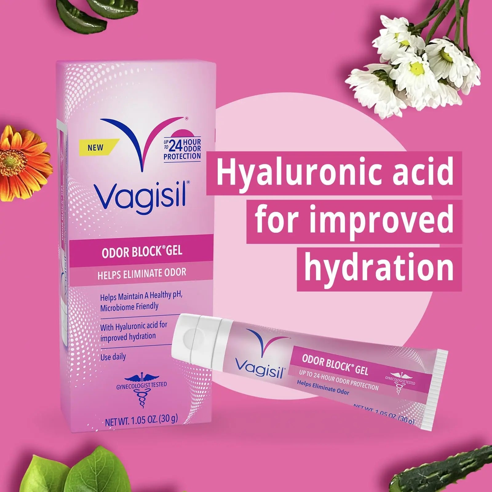 Vagisil Odor Block Gel with Hyaluronic Acid for Vaginal Health, Gynecologist Tested Vagisil Au supplements