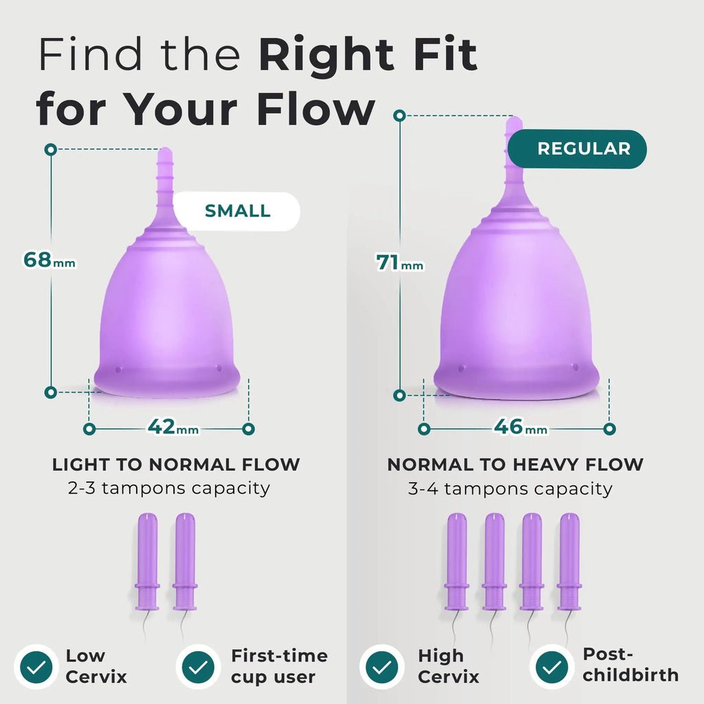 EcoBlossom Reusable Menstrual Cup Set - The Most Reliable Medical Grade Silicone Period Cups EcoBlossom Au supplements
