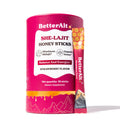 BetterAlt SHE-Lajit Strawberry Honeysticks|Shilajit for Women with Shatavari & Saffron for hormonal Balance & Energy Boost|Tasty Honeysticks