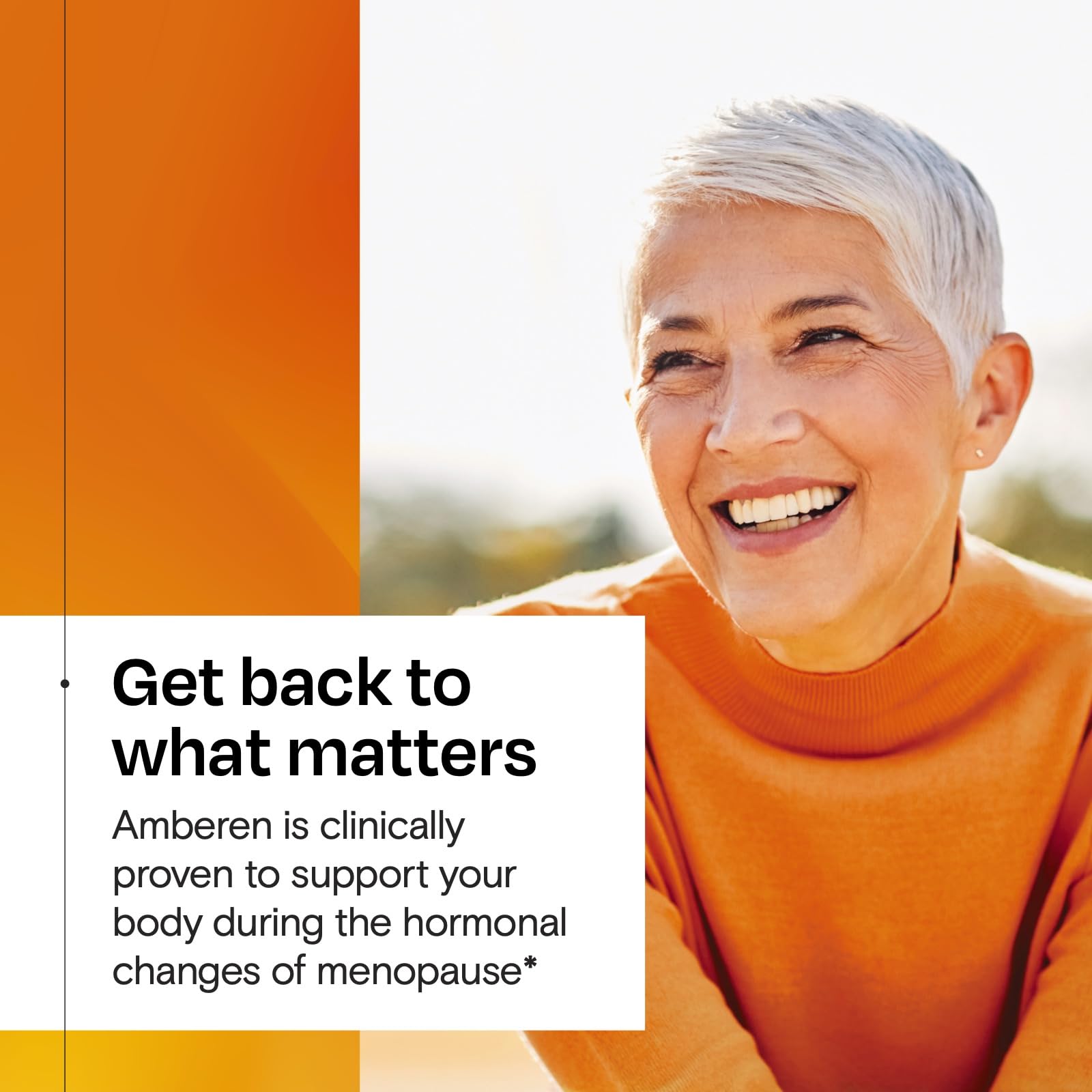 Amberen Menopause Supplement for Women, 60 Capsules, Clinically Proven, Helps Support Hormone Balance, Helps Relieve 12 Menopause Symptoms: Hot Flashes, Night Sweats, Mood Swings and More Amberen Au supplements