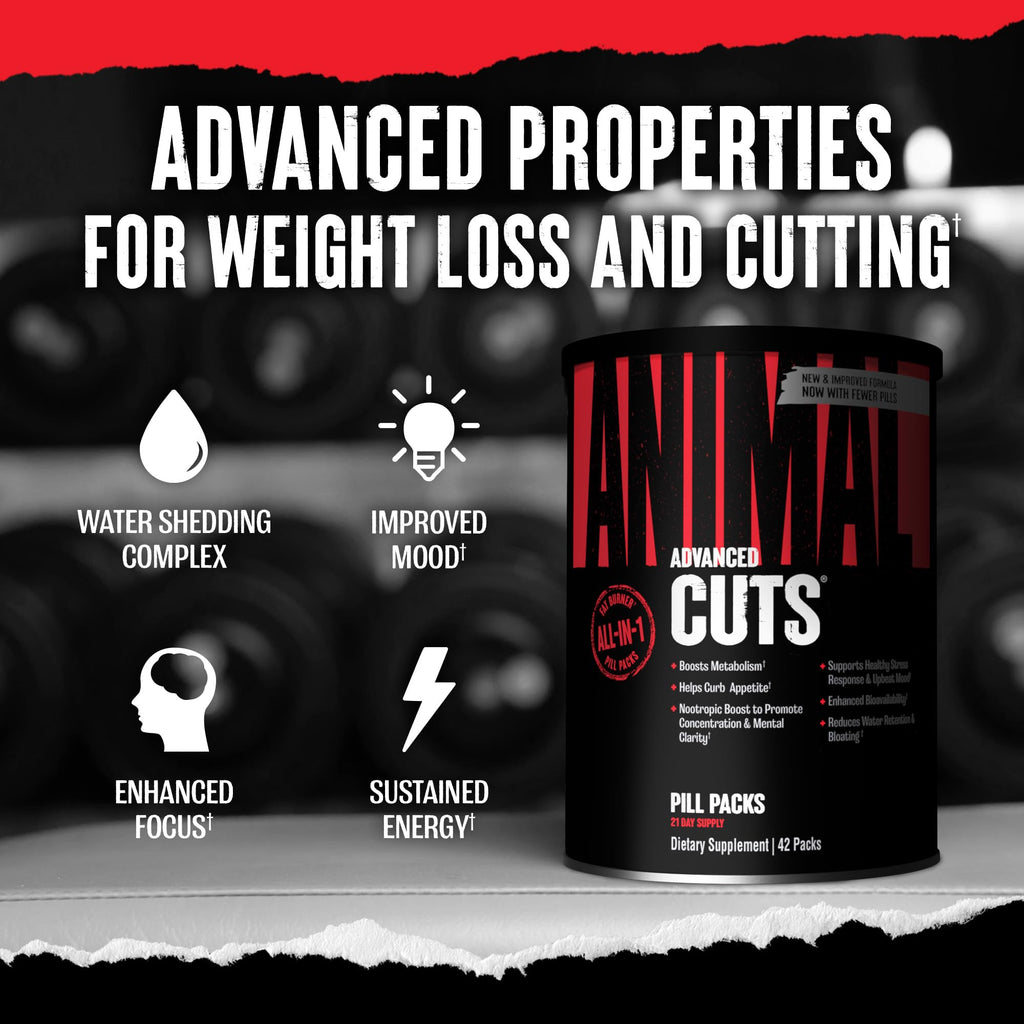 Animal Cuts Thermogenic Fat Burner - Weight Loss Pills for Women and Men for Metabolism