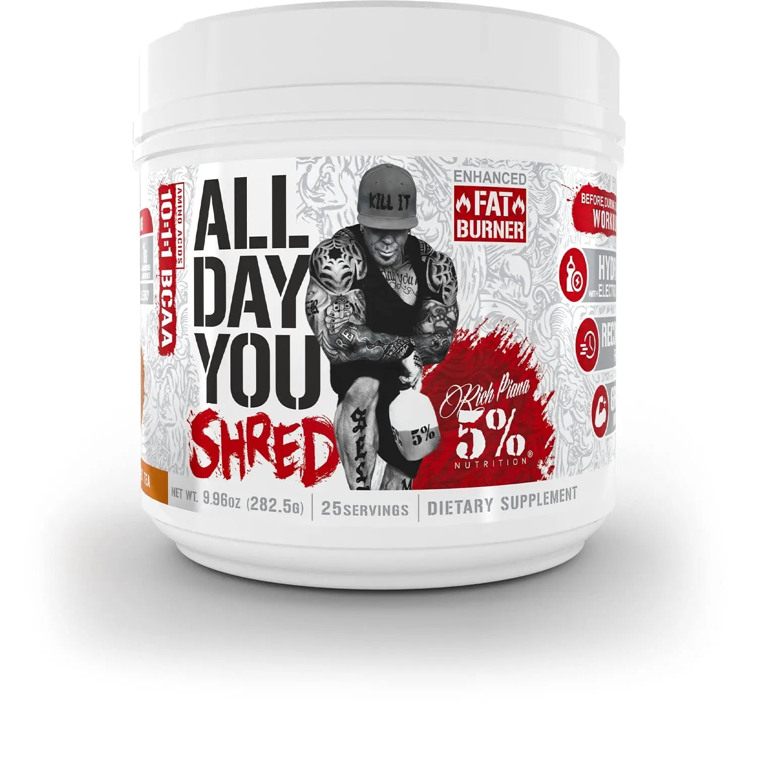 5% Nutrition Rich Piana AllDayYou Shred BCAA Powder | Amino Acid Supplement 5% Nutrition Au supplements