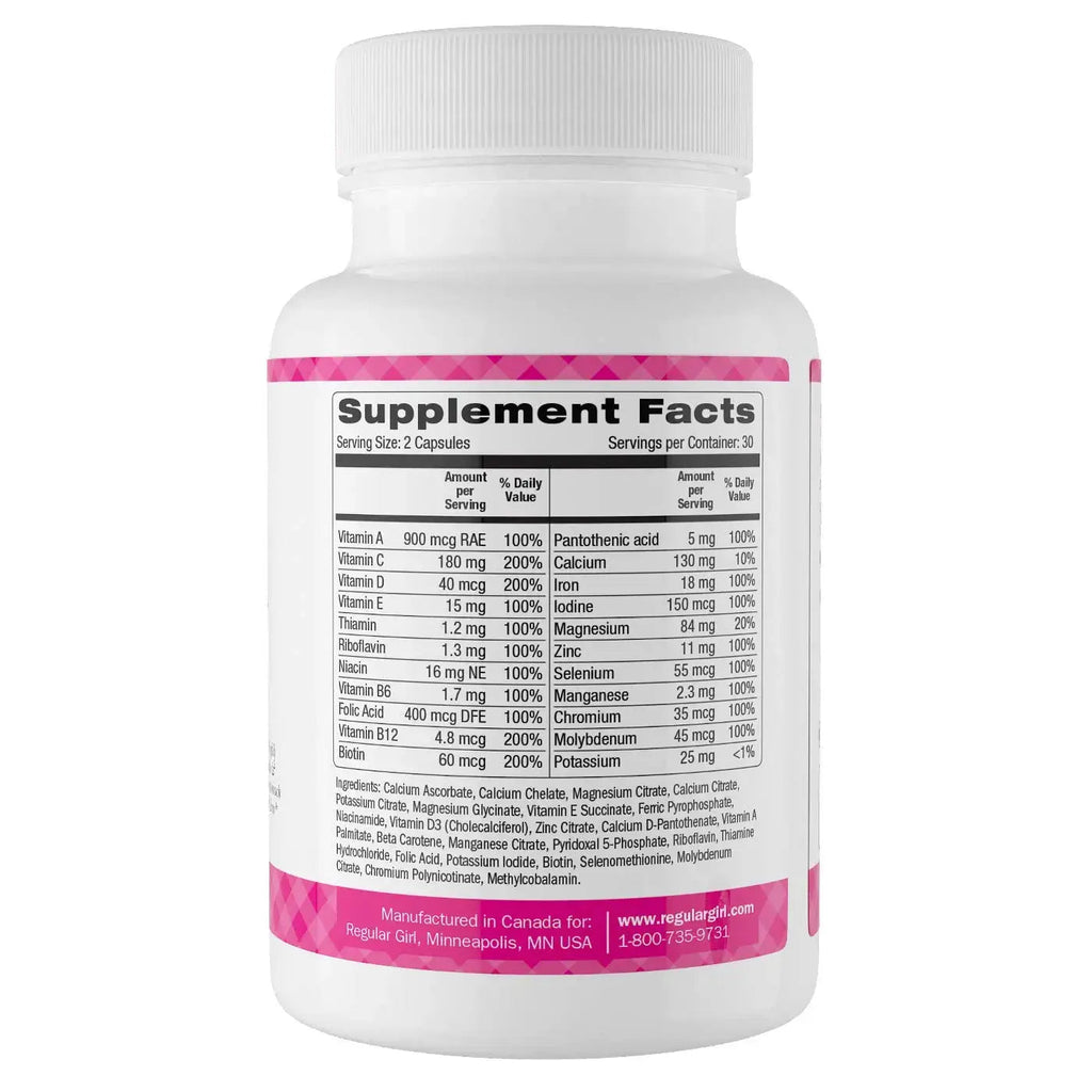 Regular Girl, Women's Multivitamin, 60 Capsules Regular Girl Au supplements