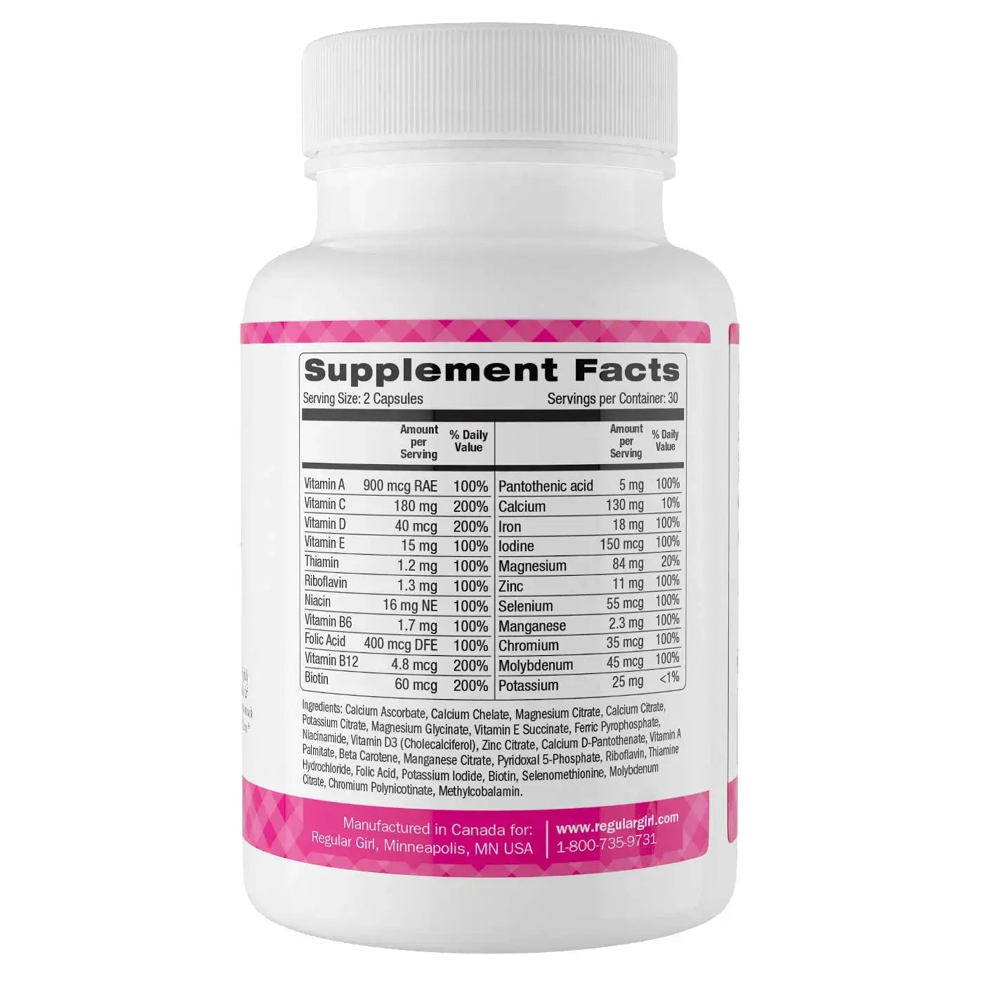 Regular Girl, Women's Multivitamin, 60 Capsules Regular Girl Au supplements