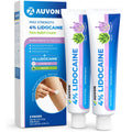 AUVON Max Strength Lidocaine Pain Relief Cream with Lavender & Aloe Vera, Numbing Cream for Minor Arthritis Pain, Soothing Muscle for Neck, Shoulder, Hip, Knee, Joint and Back Pain, 2 Oz, 2 Packs AUVON Au supplements