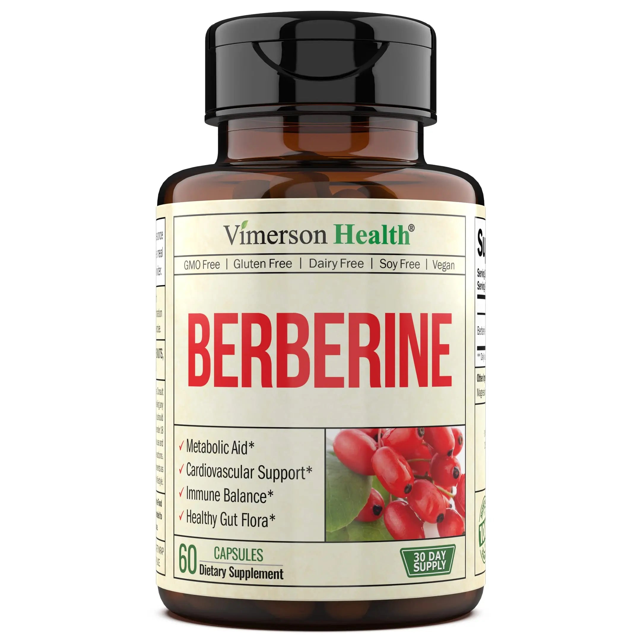 Vimerson Health Berberine Supplement with 3rd Party Tested Berberine 1200mg Per Serving Vimerson Health Au supplements