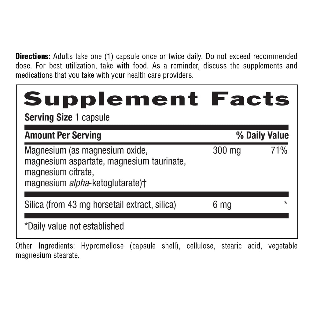 Target-Mins Magnesium with Silica 300 mg 120 Vegetarian Capsules Country Life Au supplements