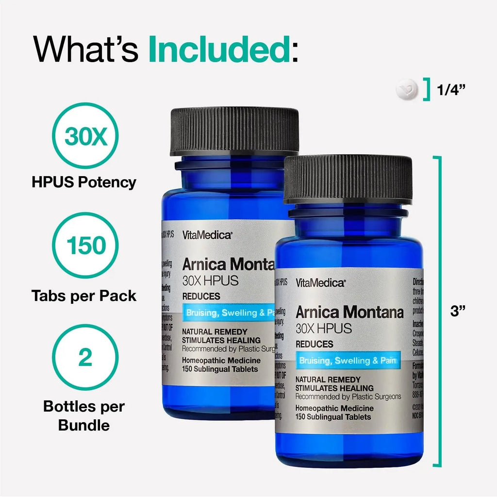 VitaMedica Arnica Montana 30X Homeopathic Tablets for Bruising Pain and Swelling | Plant Based Formula VitaMedica Au supplements