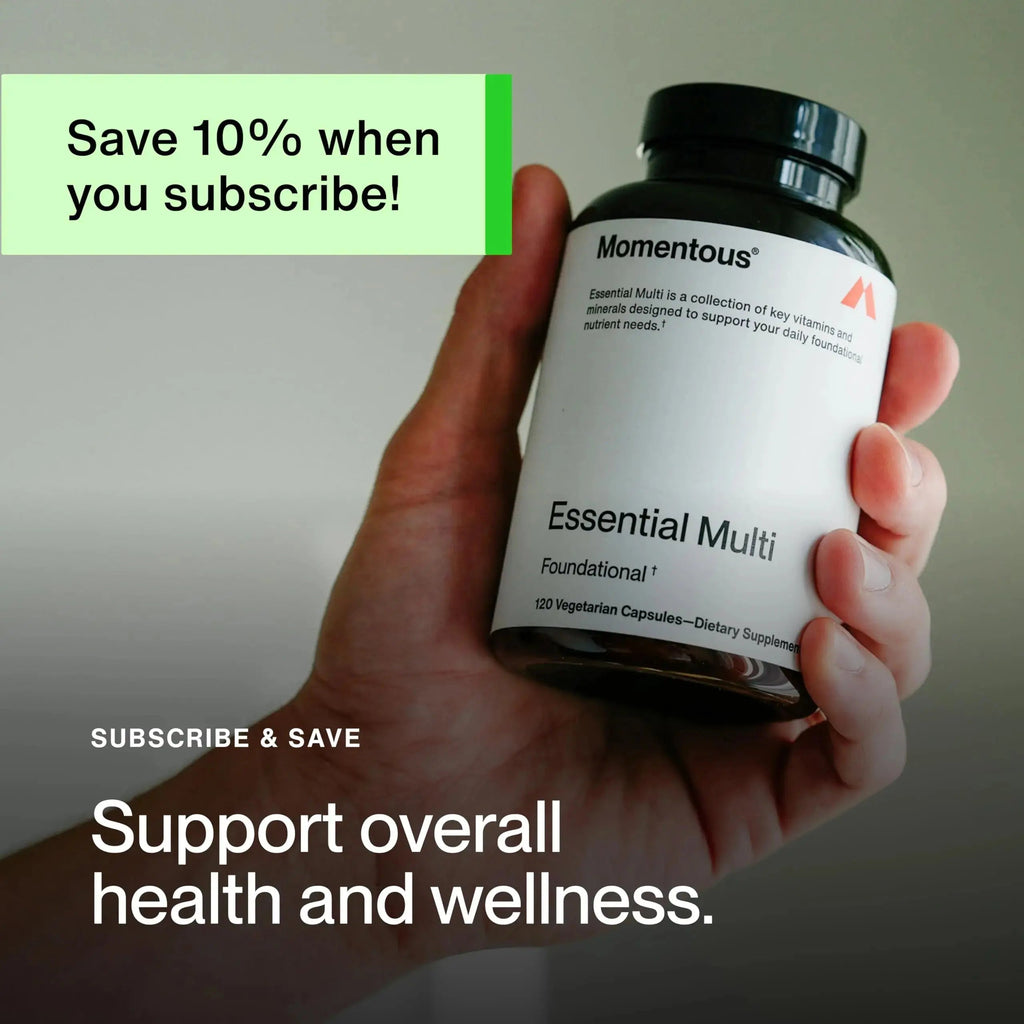 Momentous Essential Multivitamin for Women & Men - Complete Vitamin & Mineral Complex for Athletes & Wellness Enthusiasts - GMO- & Gluten-Free Momentous Au supplements