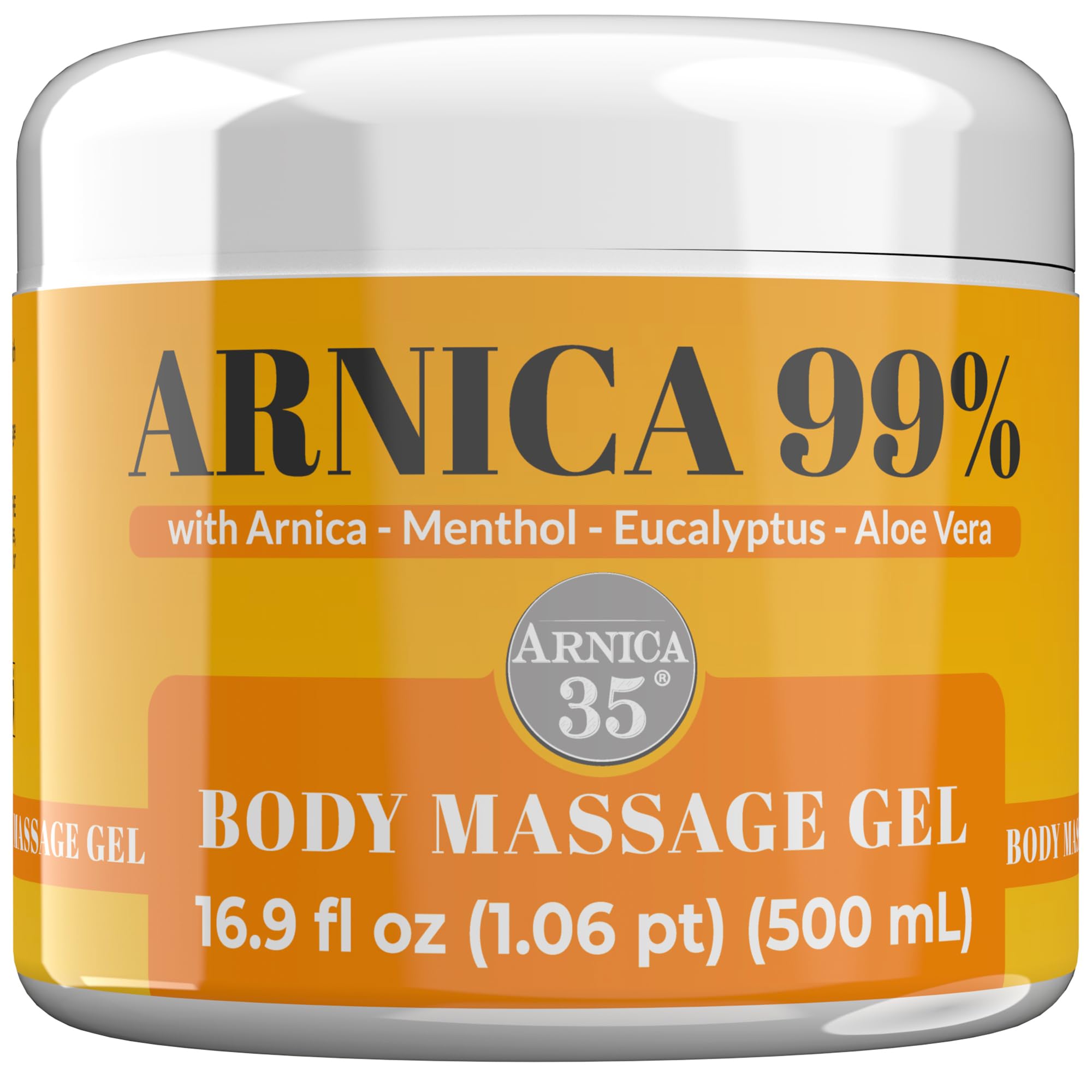 Arnica 35 Arnica Body Massage Gel – Water-Based Cosmetic Massage Gel with Arnica Montana, Fast-Absorbing Lightweight Texture, Non-Greasy Feel, Dermatologically Tested, 16.9 fl oz Arnica Au supplements