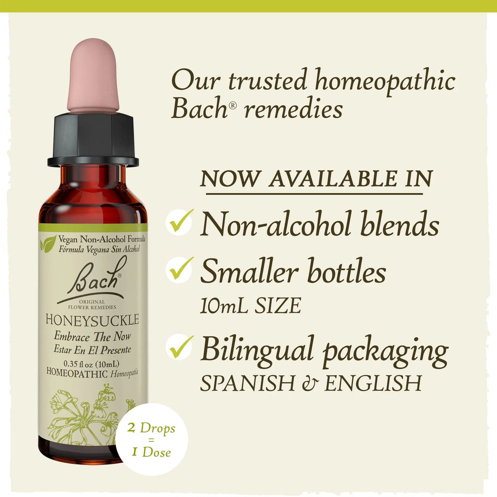 Bach Original Flower Remedies, Honeysuckle for Embracing The Now (Non-Alcohol Formula) Bach Au supplements