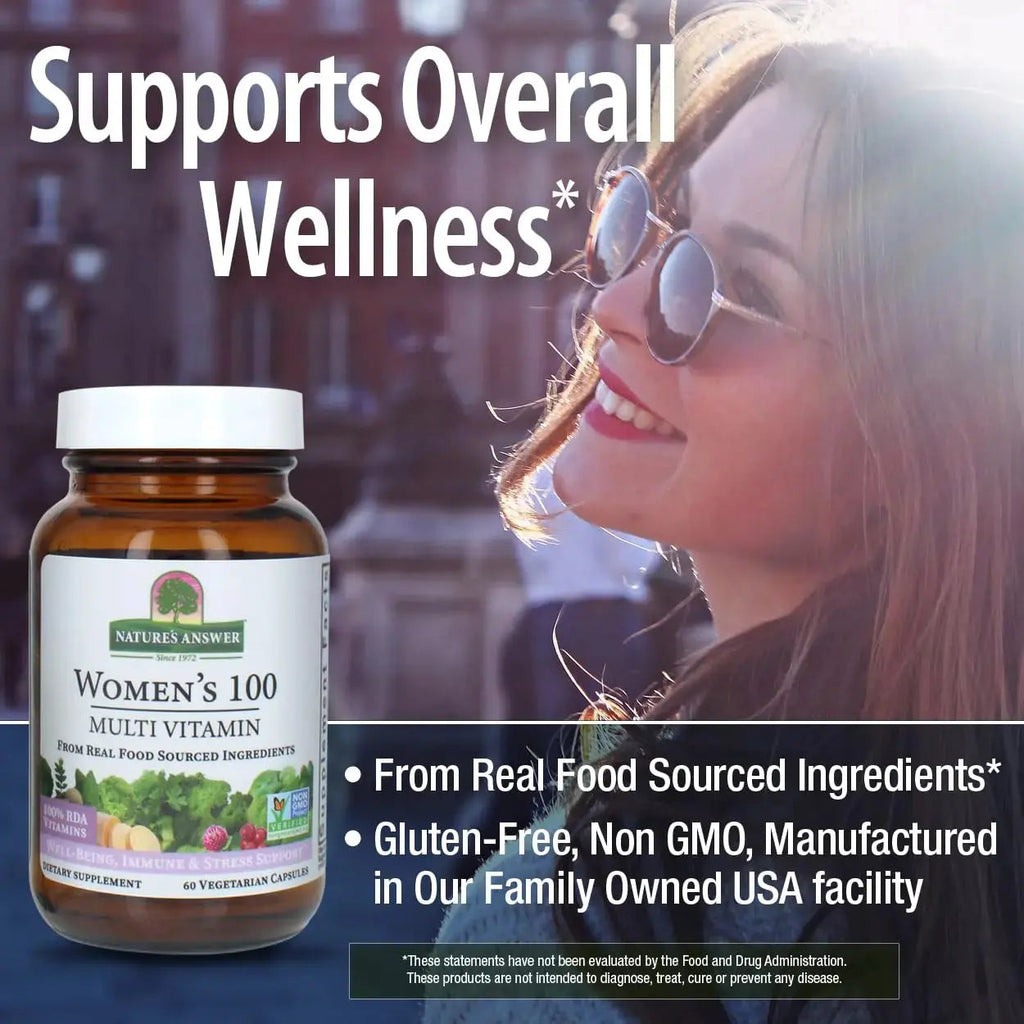 Nature's Answer Women's 100, Multivitamin, 60 Vegetarian Capsules Nature's Answer Au supplements