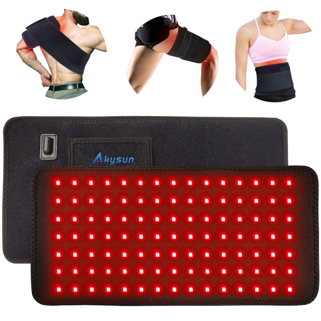 Red Light Therapy Infrared Light Therapy Heating Wrap Belt for Body Back Knee Shoulder Waist Muscle Pain AKYSUN Au supplements