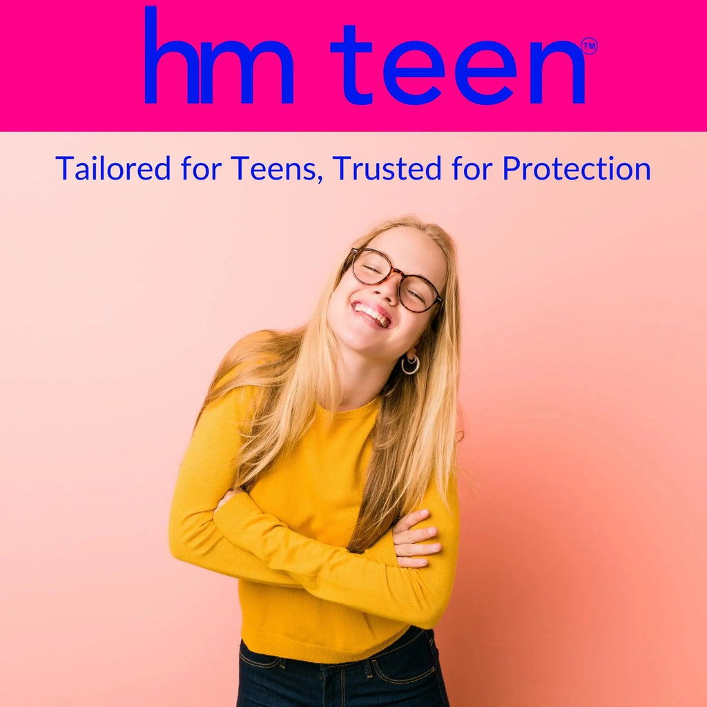 HM Teen | Pads for Teens | 100% Organic Cotton Pad Topsheet | Non Toxic Teen Pads with Wings HM Teen Au supplements