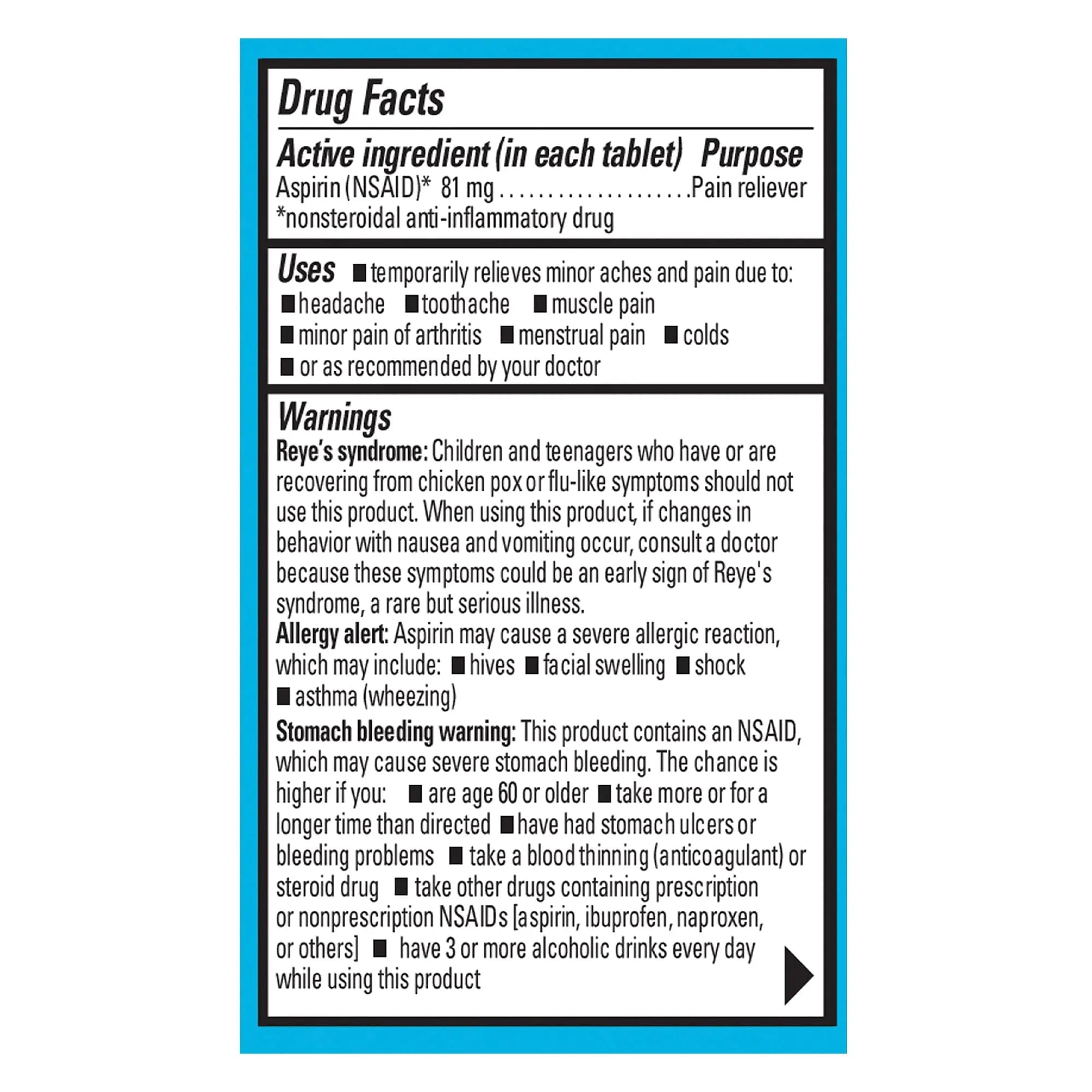 Ecotrin Low Strength Safety Coated Aspirin, NSAID 81mg, 45 count Ecotrin Au supplements