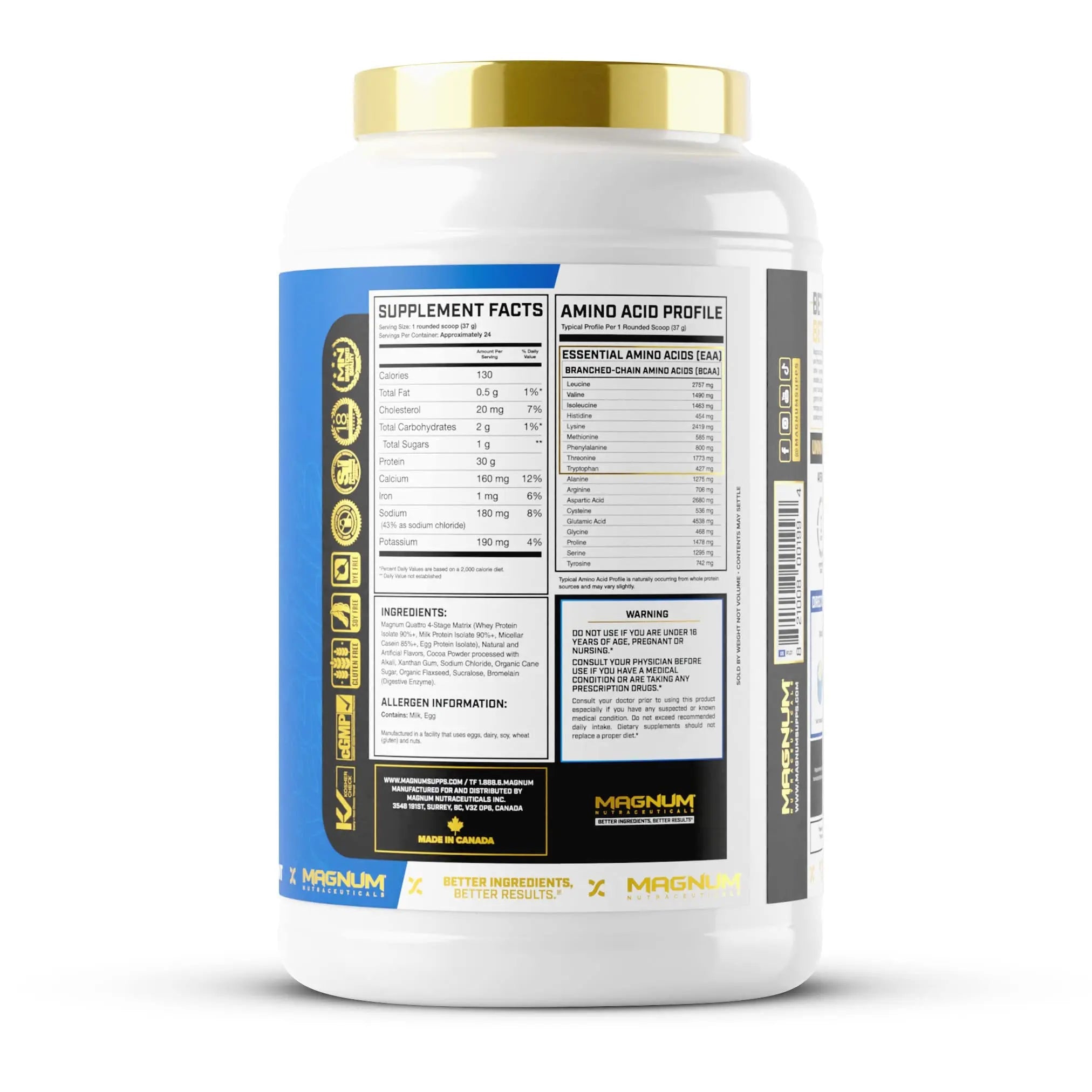 Magnum Nutraceuticals Quattro -, Peanut Butter Cups, 2LB - May Support Muscle Growth QUATTRO Au supplements
