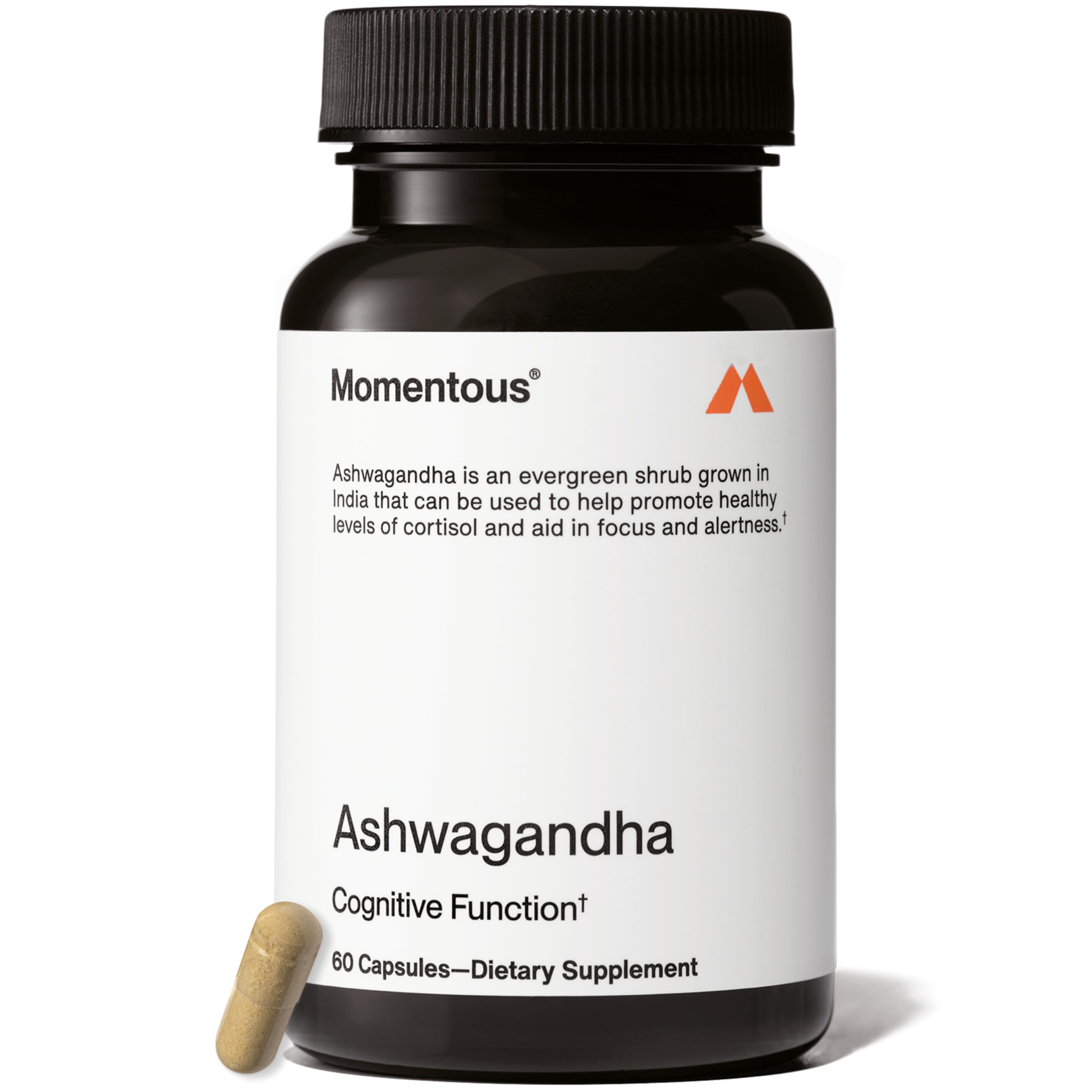 Momentous Ashwagandha Supplement - 300 mg NooGandha Ashwagandha Extract - Cognitive Performance, Alertness, & Focus Support - NSF Certified for Sport - Vegan - GMO- & Gluten-Free - 60 Servings Momentous Au supplements