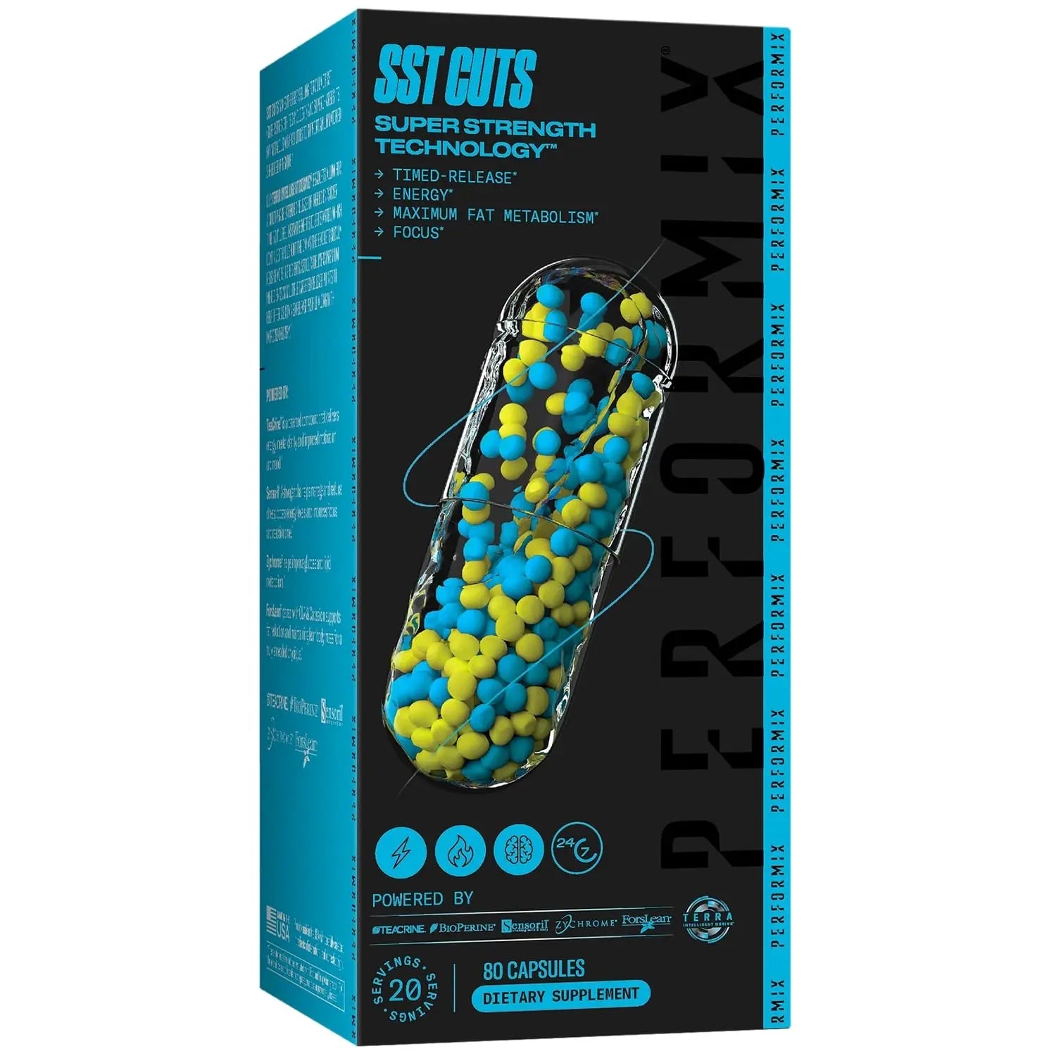 PERFORMIX - SST Cuts - Thermogenic with CLA - Energy, Focus & Mood - Metabolism Support PERFORMIX Au supplements