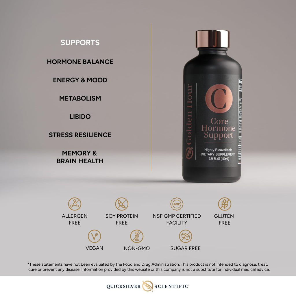Quicksilver Scientific Core Hormone Support 3.88 fl oz (100ml) Quicksilver Scientific Au supplements