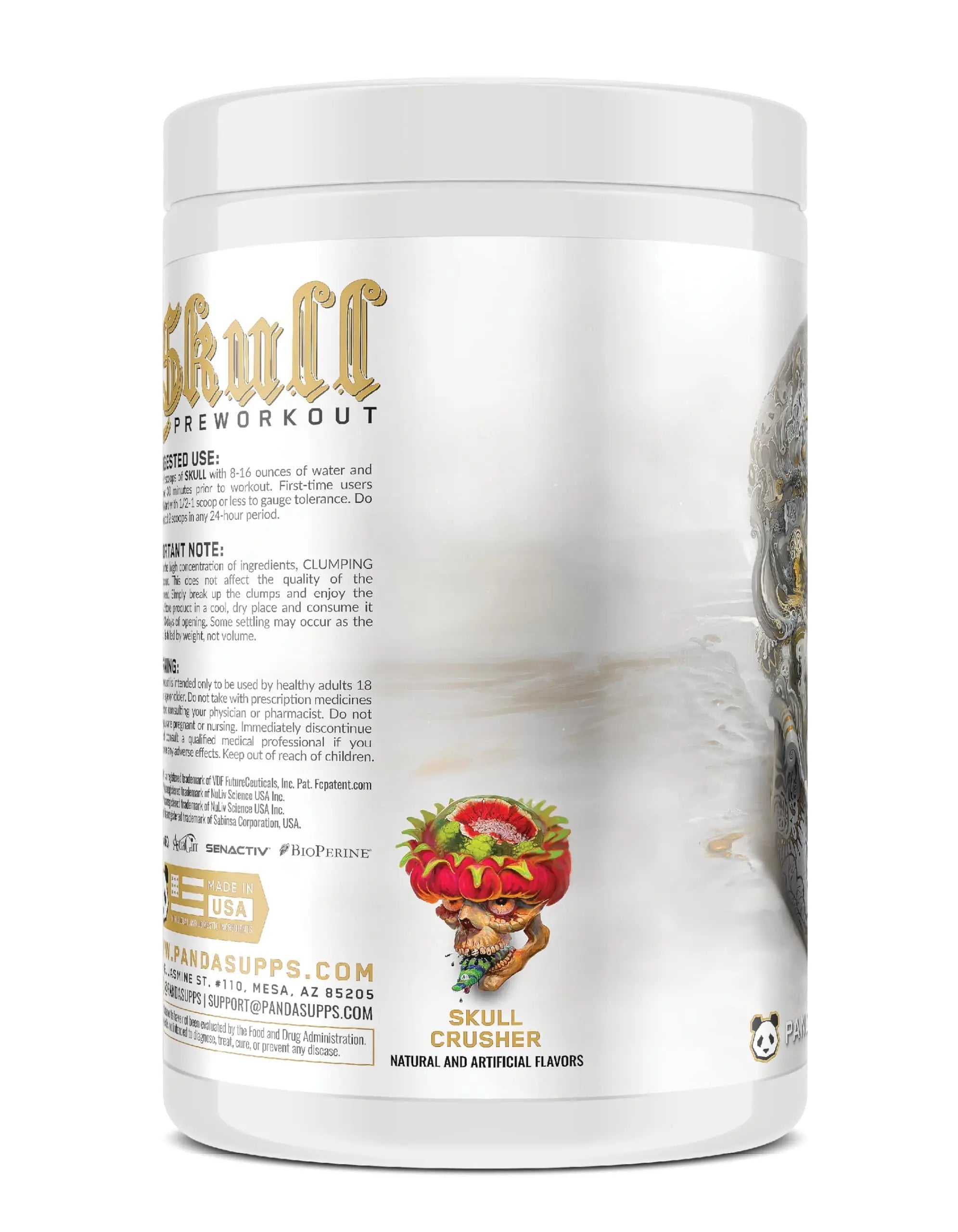 Underground Bio Labs/Panda Supps Skull High Stimulant/Nootropic Pre-Workout,Lion's Mane Underground Bio Labs Au supplements