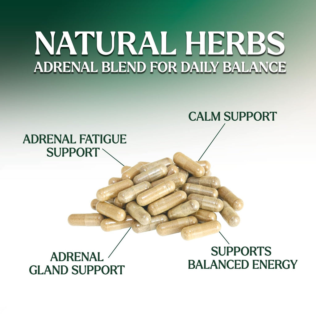 Nature's Nutrition Adrenal Support Supplements Cortex Complex, Best Energy Supplement, Supports Health & Energy Levels, Daily Ashwagandha for Women & Men, Supports Immune System, 120 Capsules Nature's Nutrition Au supplements