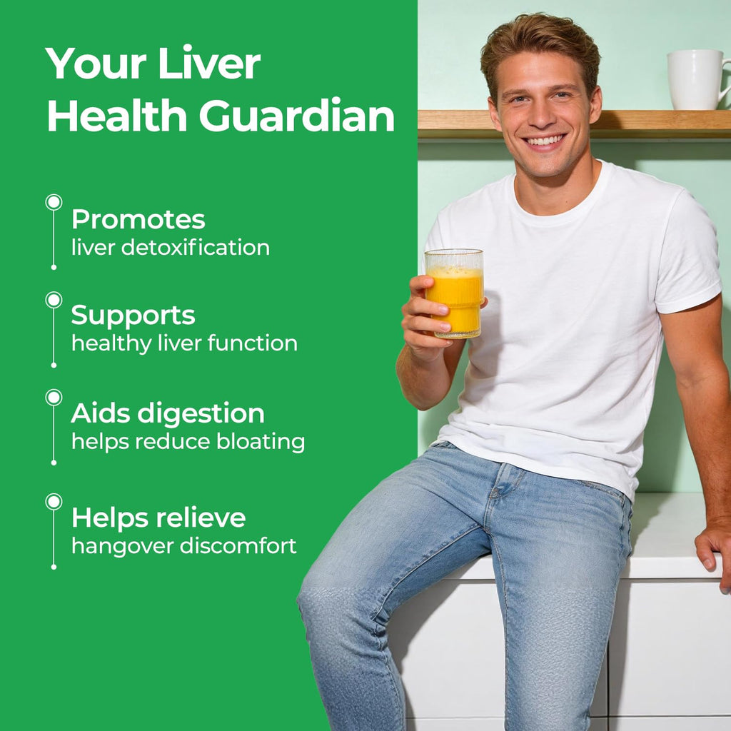 OxyEnergy Liver Cleanse Detox & Repair, Organic Milk Thistle Liver Detox Supplement with Turmeric, Giner, Dandelion, Support Liver Health & Digestion,