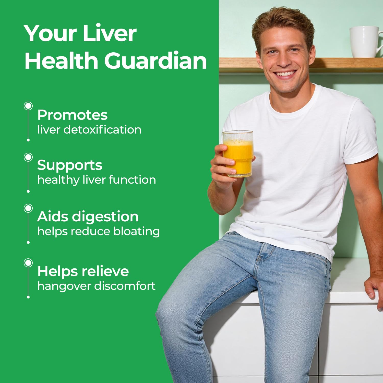 OxyEnergy Liver Cleanse Detox & Repair, Organic Milk Thistle Liver Detox Supplement with Turmeric, Giner, Dandelion, Support Liver Health & Digestion,