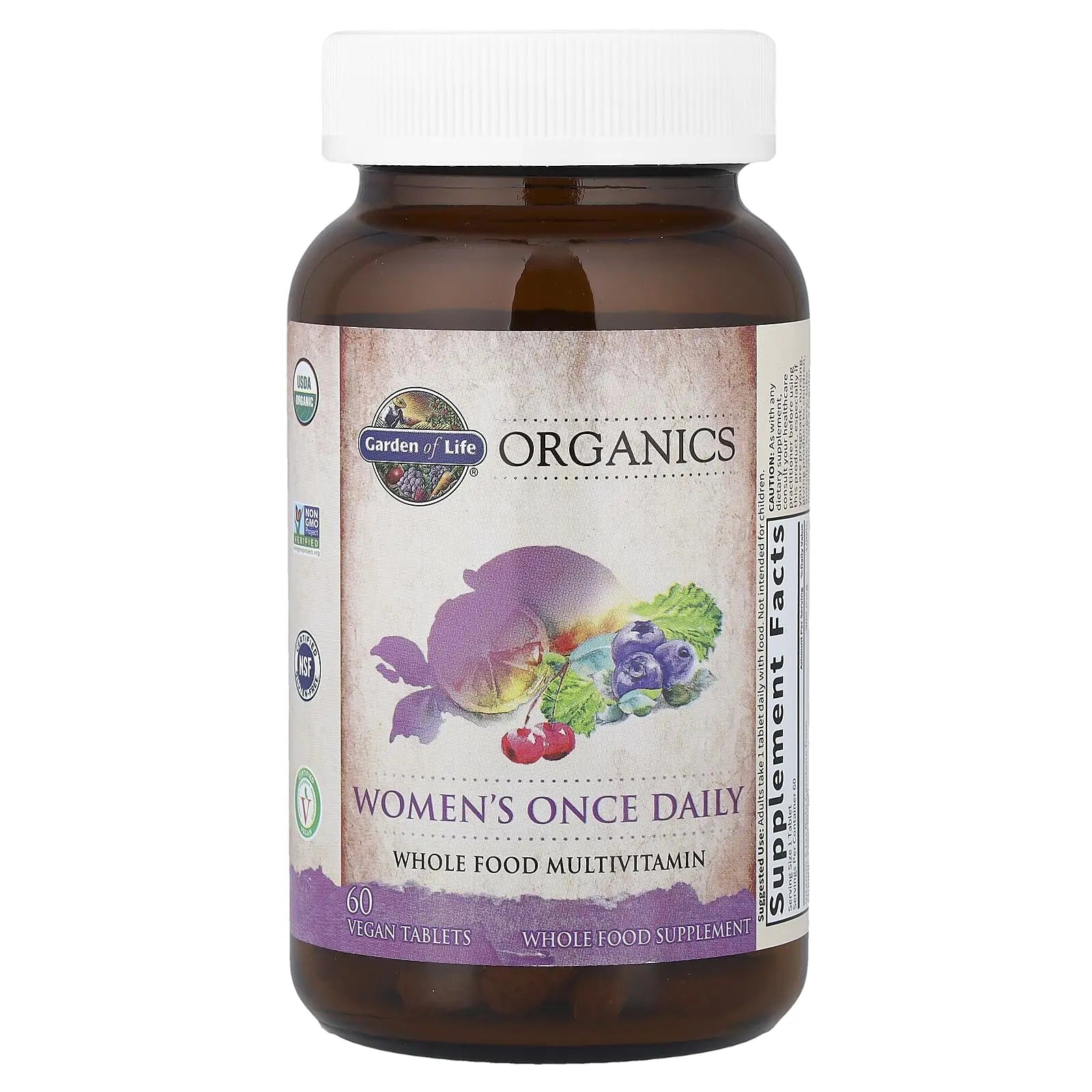 Garden of Life Organics Multivitamin for Women - Women's Once Daily Multi - Whole Food Multi with Iron, Biotin, Vegan Organic Womens Multivitamin for Health Garden of Life Au supplements