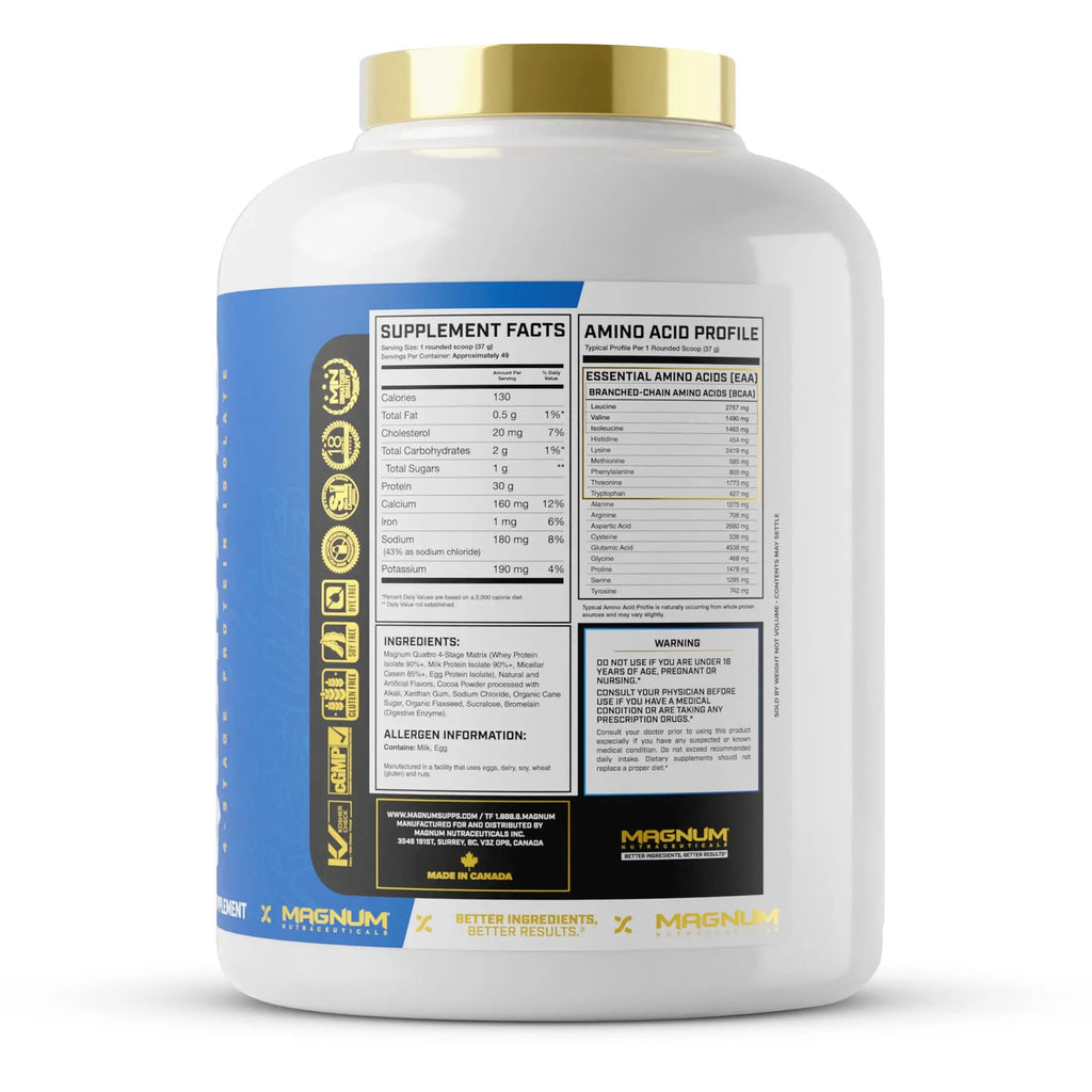 Magnum Nutraceuticals Quattro -, Peanut Butter Cups, 4LB - May Support Muscle Growth QUATTRO Au supplements