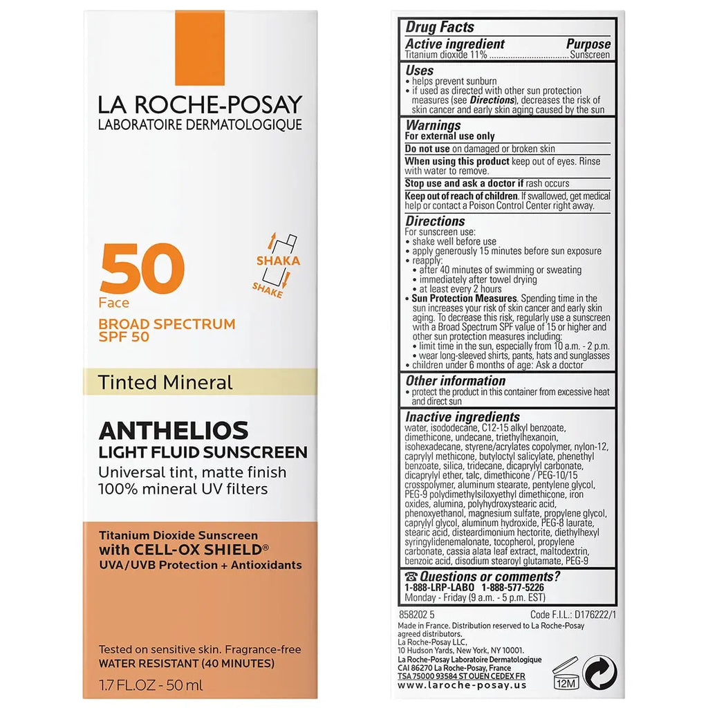 La Roche-Posay Anthelios Tinted SPF 50 Sunscreen & Toleriane Gentle La Roche-Posay Au supplements