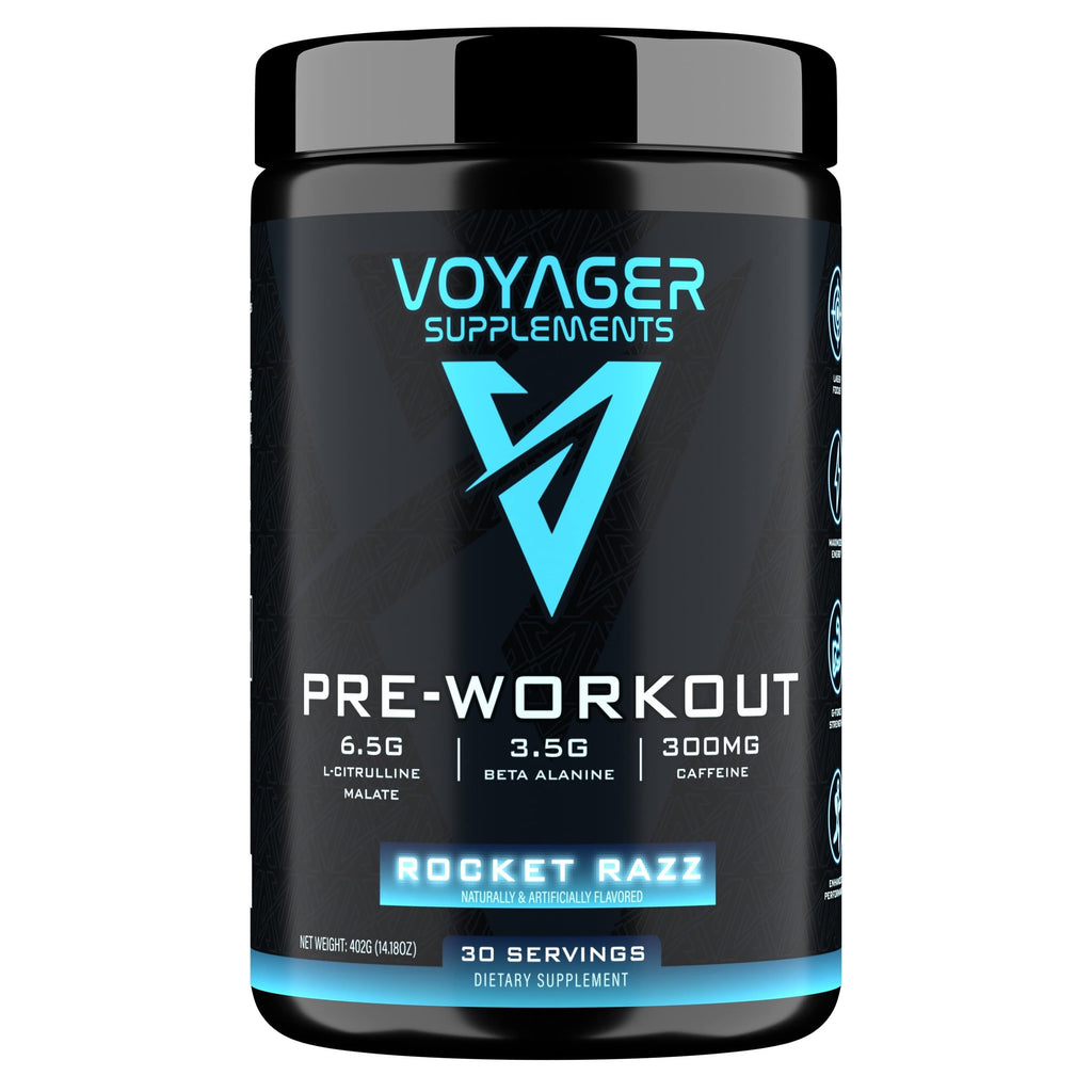 Voyager Supplements Pre-Workout Powder | Rocket Razz | Intense Pump | Maximized Voyager Supplements Au supplements