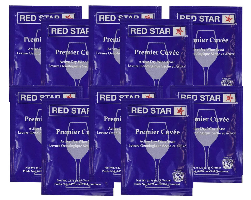 Red Star Premier Cuvee Yeast 10 Packets Red Star Au supplements