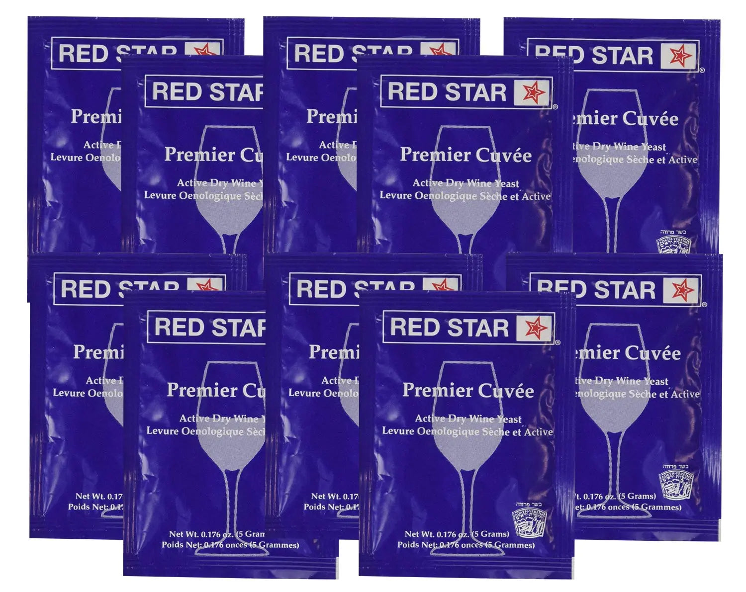 Red Star Premier Cuvee Yeast 10 Packets Red Star Au supplements