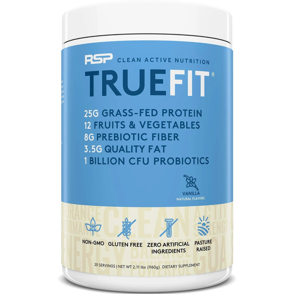 RSP NUTRITION AminoLean Pre Workout Energy (Blue Raspberry 30 Servings) with TrueFit RSP NUTRITION Au supplements