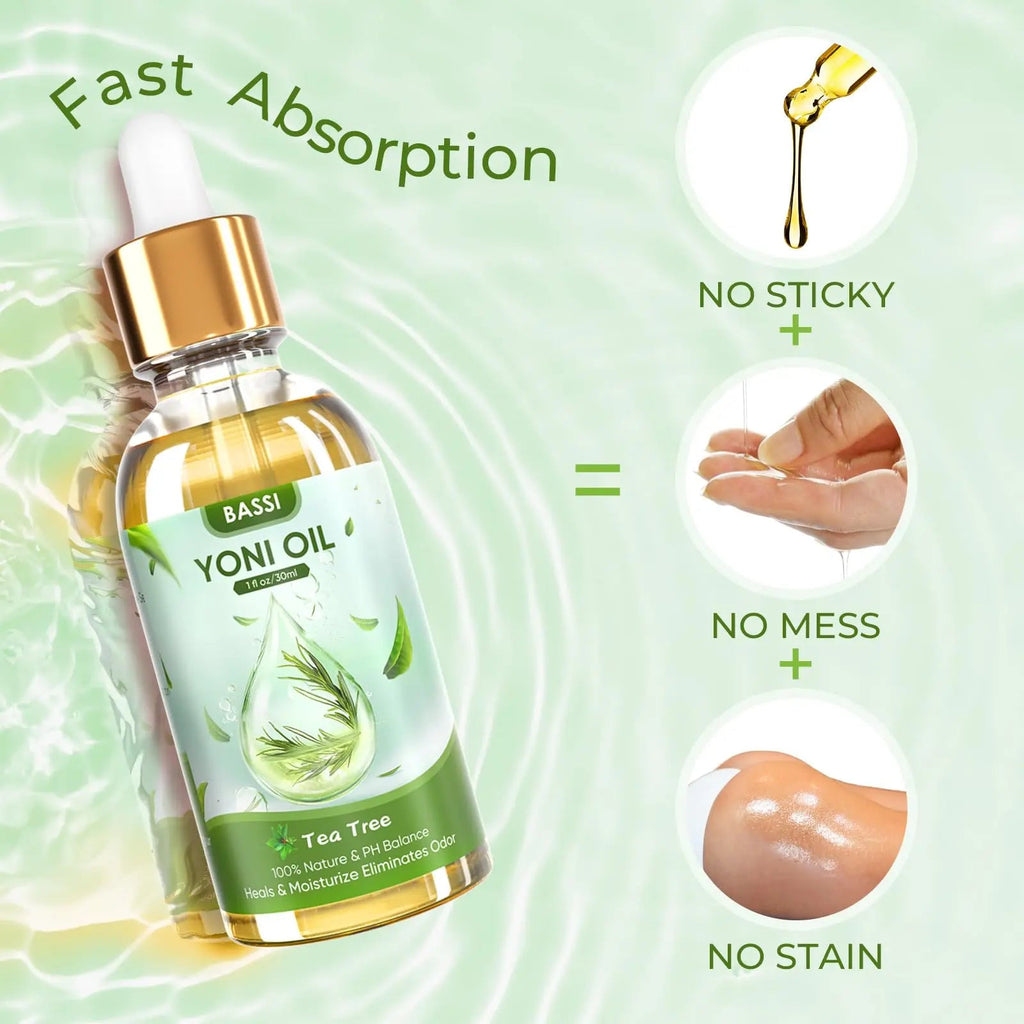 BASSI 2PCS Yoni Oil Organic Feminine Oil Vaginal Moisturizer For Wetness - Ph Balance for Women BASSI Au supplements