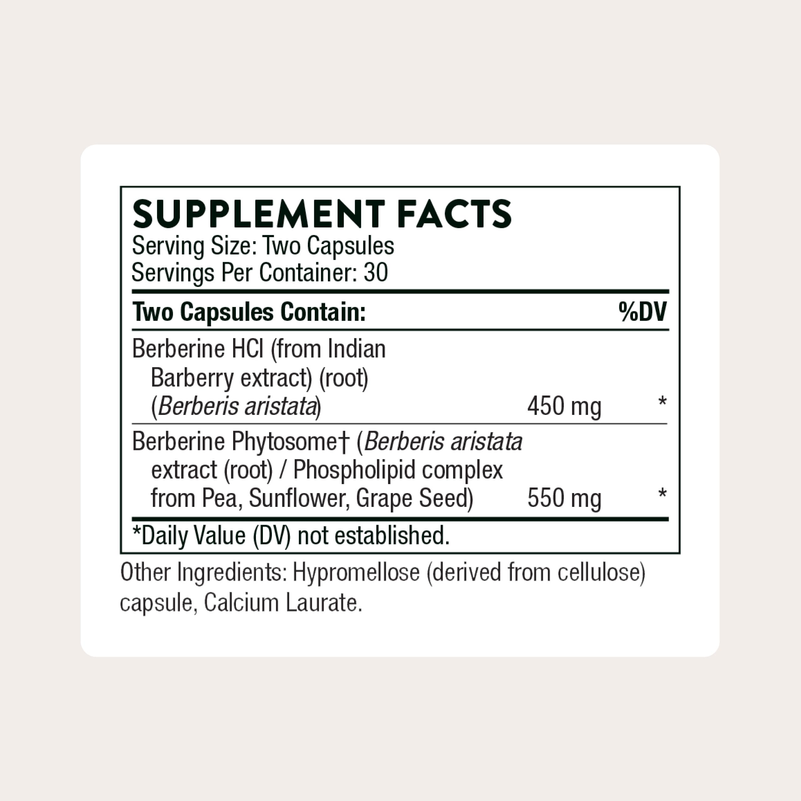 THORNE - Berberine - Dual Action Formula with Phytosome Plus Botanical Extract - Support Heart Health, Immune System