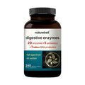 NatureBell Digestive Enzymes - 240 Capsules - Gut & Digestive Health Support Supplement* - with 20 Enzymes,