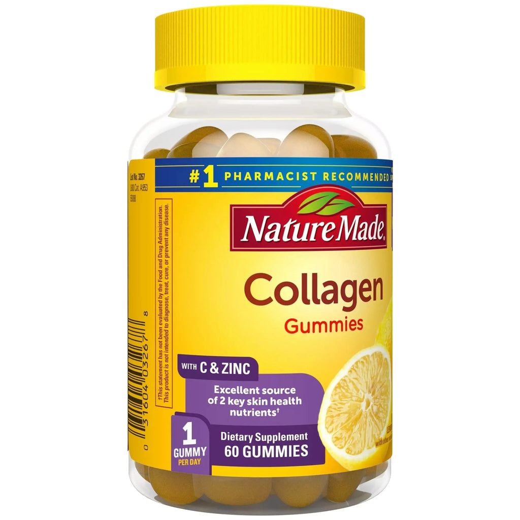 Nature Made Collagen Gummies with Vitamin C, Zinc and Biotin, Hydrolyzed Collagen Nature Made Au supplements
