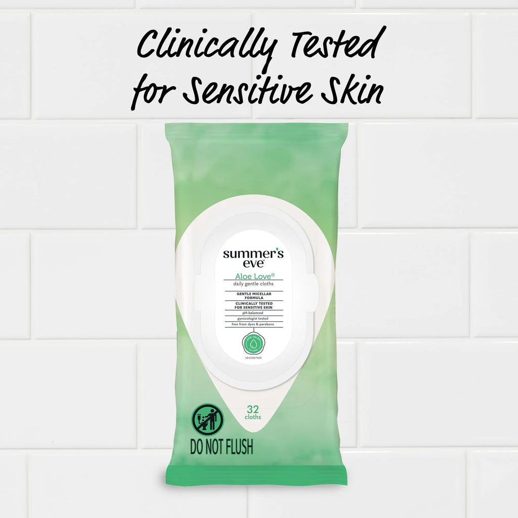Summer's Eve Aloe Love Gentle Daily Feminine Wipes, Removes Odor, pH balanced, 32 Count, 12 Pack Summer's Eve Au supplements