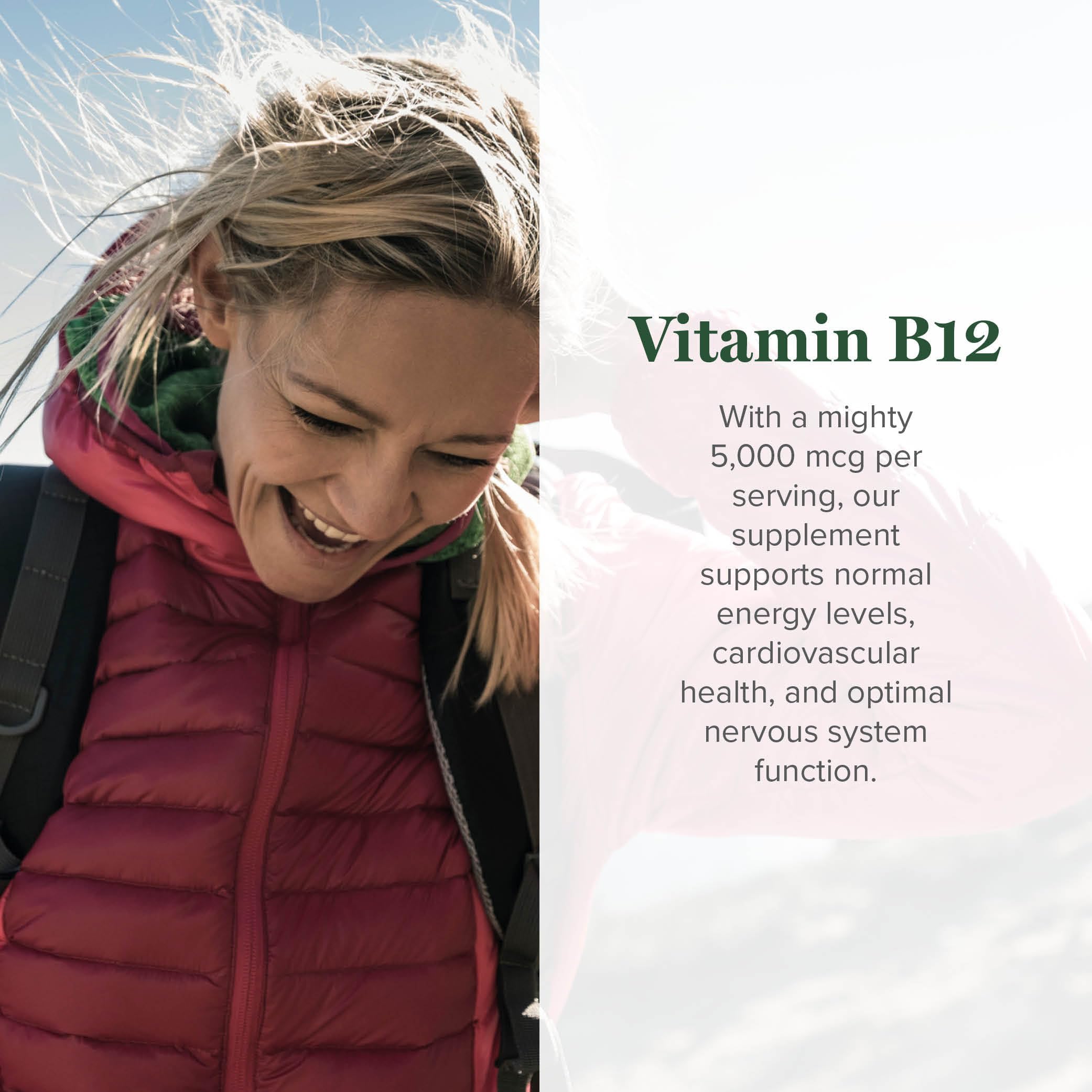 Global Healing Center - Vitamin B12 Sublingual 5000 MCG Organic Liquid Supplement, Methylcobalamin, Adenosylcobalamin, Hydroxo Long-Lasting Energy