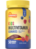 Sundance Kids Multivitamin Gummies | with Vitamins D3, C, B12, and Zinc | 50 Count | Mixed Berry Flavor | Sundance Au supplements