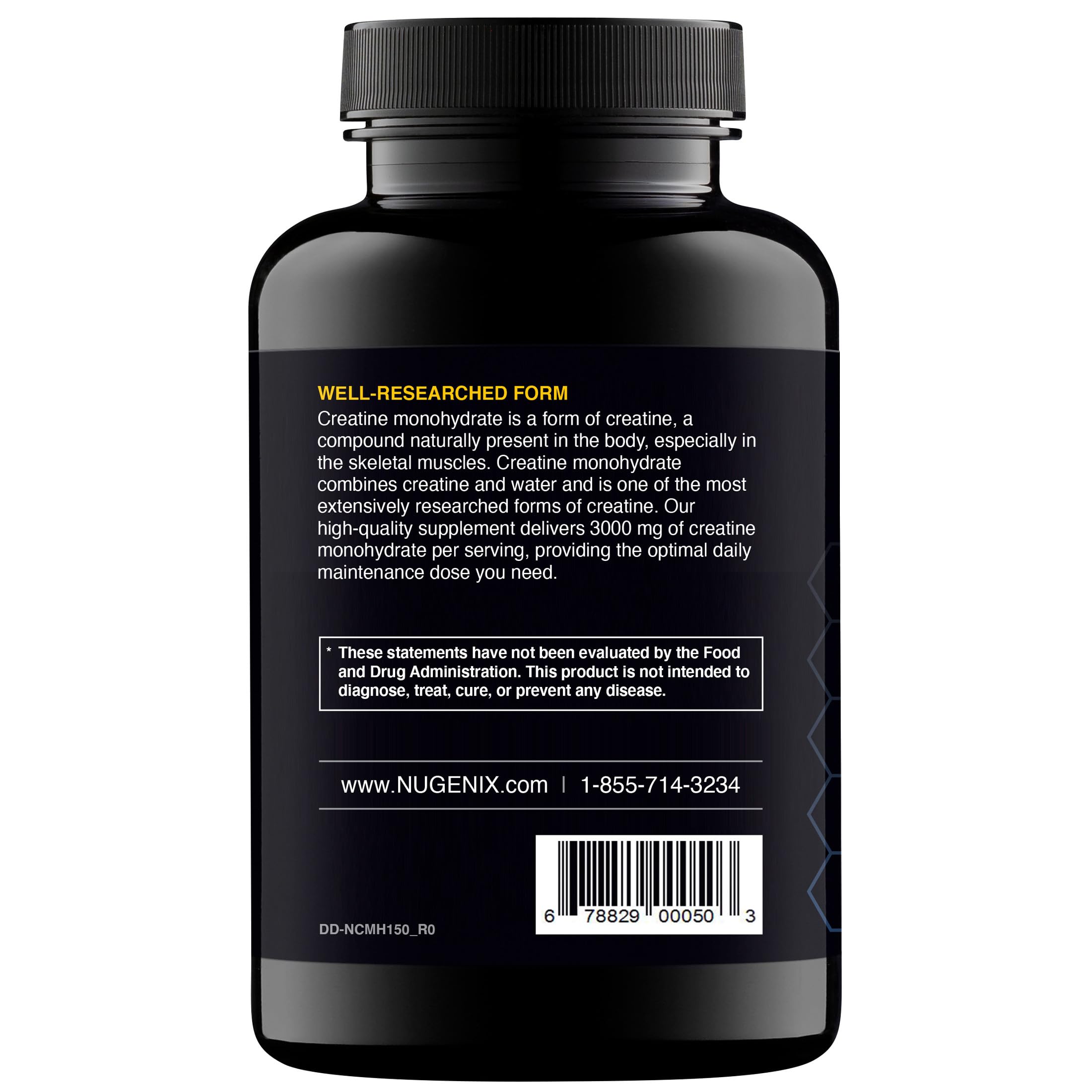 Nugenix Essentials Premium Creatine Monohydrate Pills Supplement, 3000mg, 150 Capsules Nugenix Au supplements