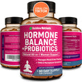 Hormone Balance + Probiotics for Women- Natural Menopause Relief, Weight Management, Bloating, Hot Flashes, PMS | Organic Maca, Chasteberry, Dong Quai & Black Cohosh | Non GMO |120 V Capsules Rainbow Nutrients, LLC Au supplements