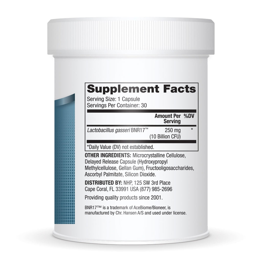 Dr. Mercola Biothin Probiotic - Lactobacillus Gasseri BNR17 - Supports Digestive Health & Metabolism - 30 Delayed-Release Capsules (30 Servings)